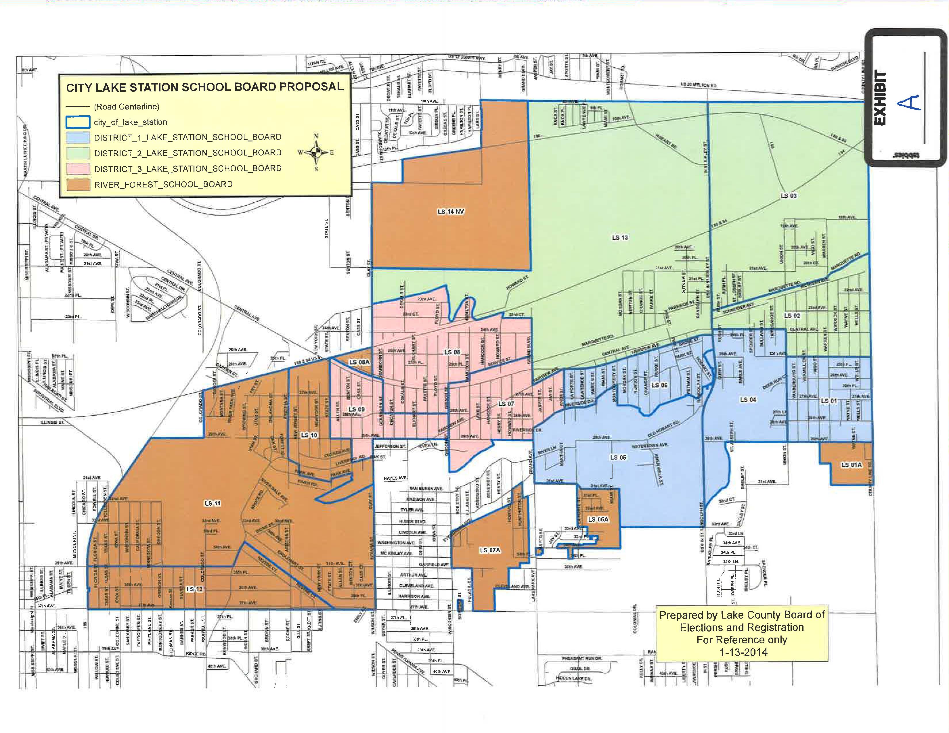 School Board District Map 